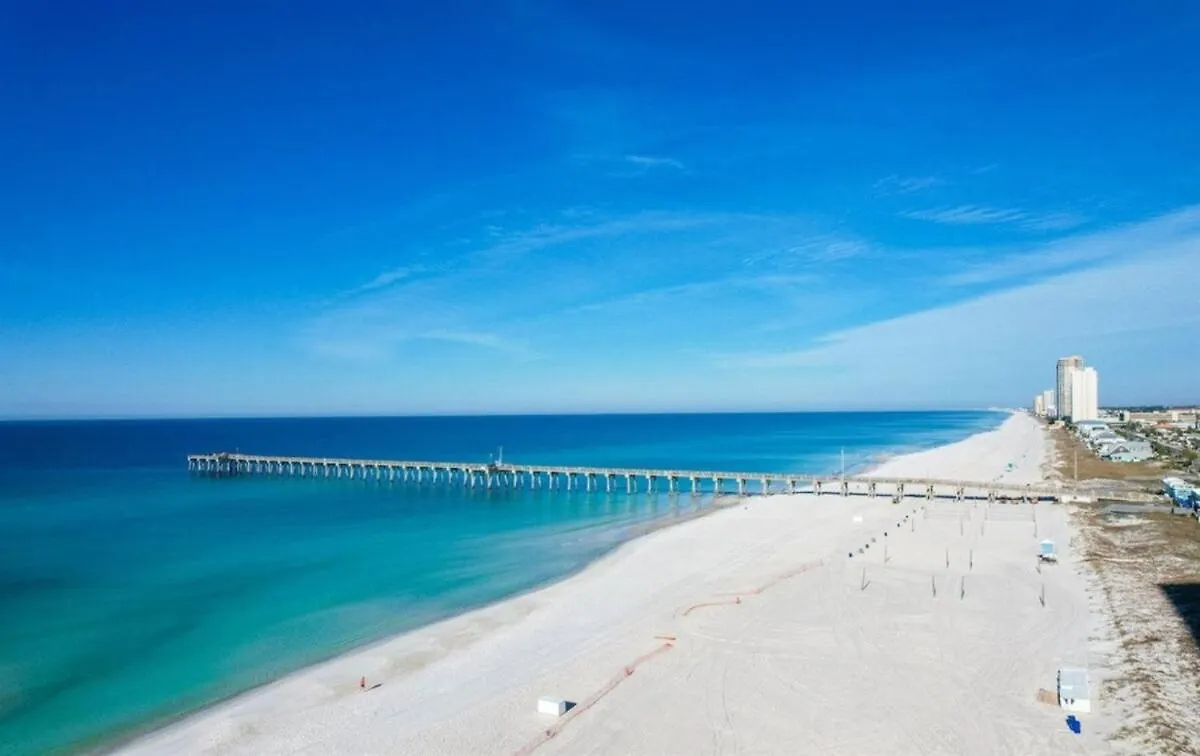 Calypso 1206 West Direct Gulf Front Custom Walk In Shower Panama City Beach Apartment